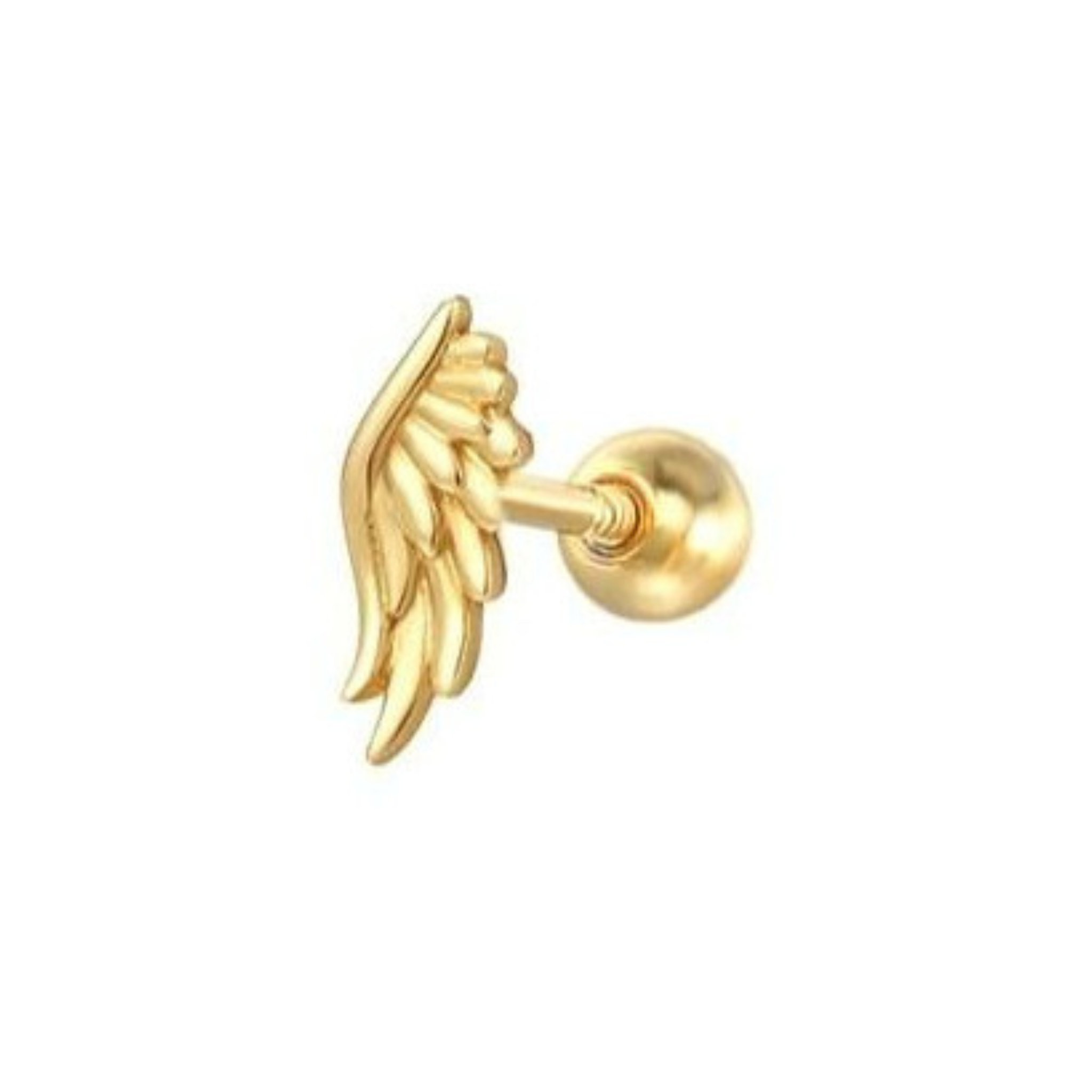 Gold plated Angel Wing Earring