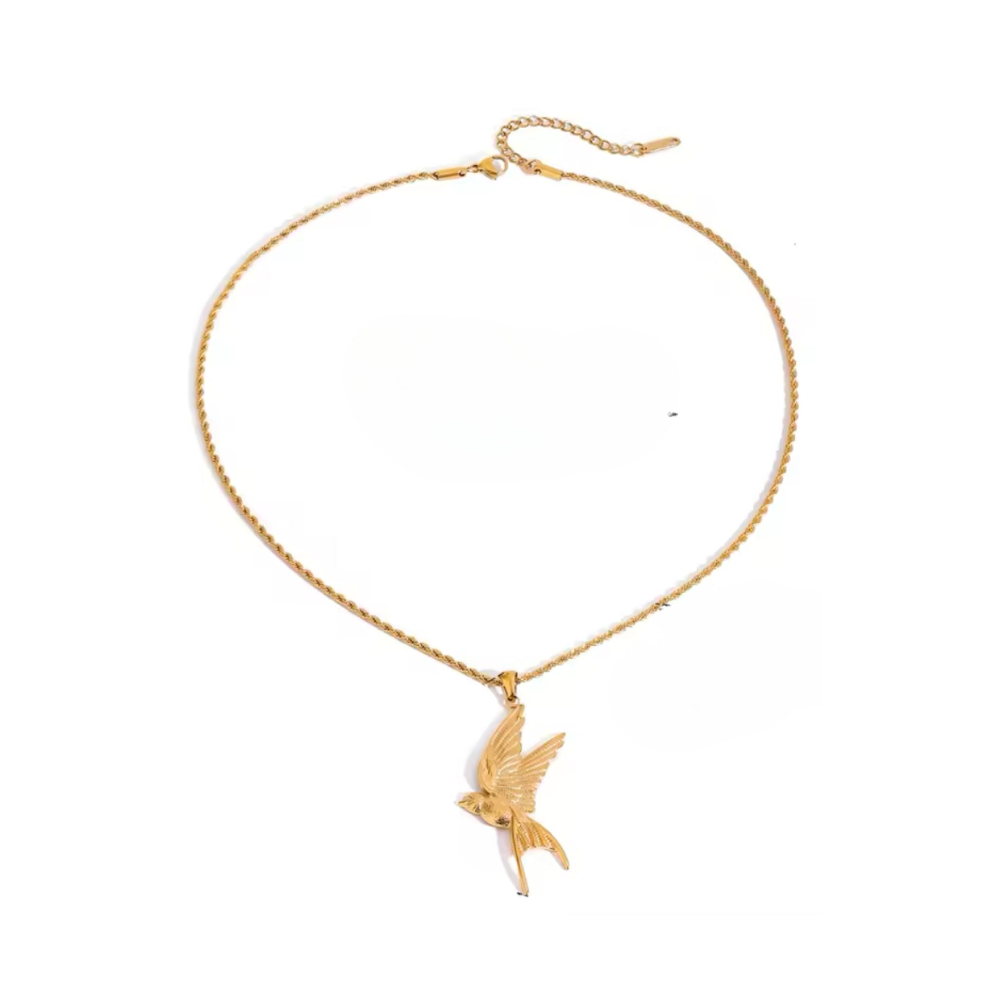 Ethereal Peace Gold Plated Necklace