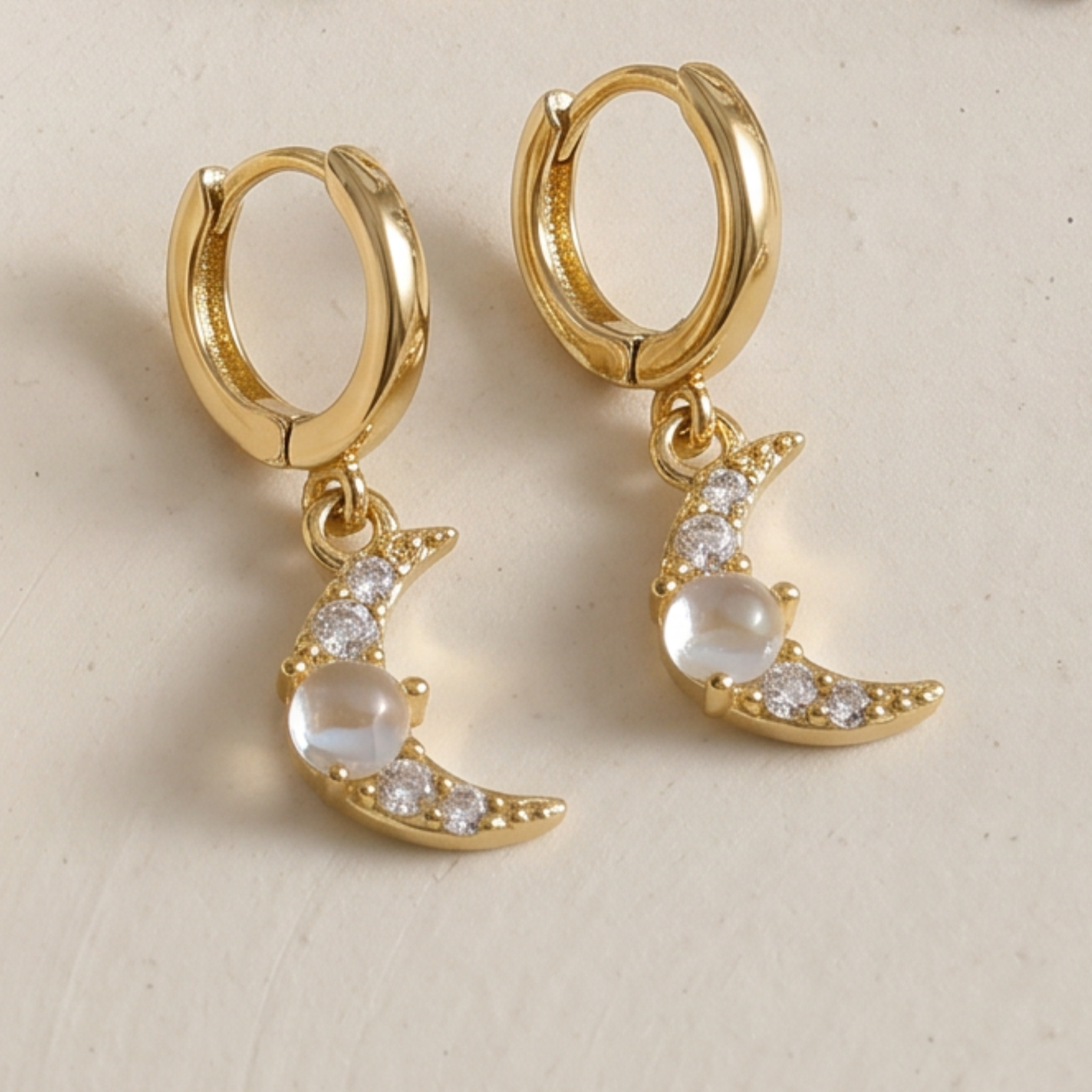 Luna Crescent Hoops