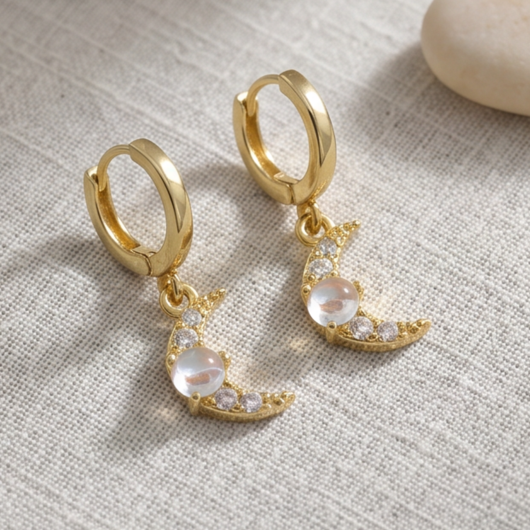 Luna Crescent Hoops